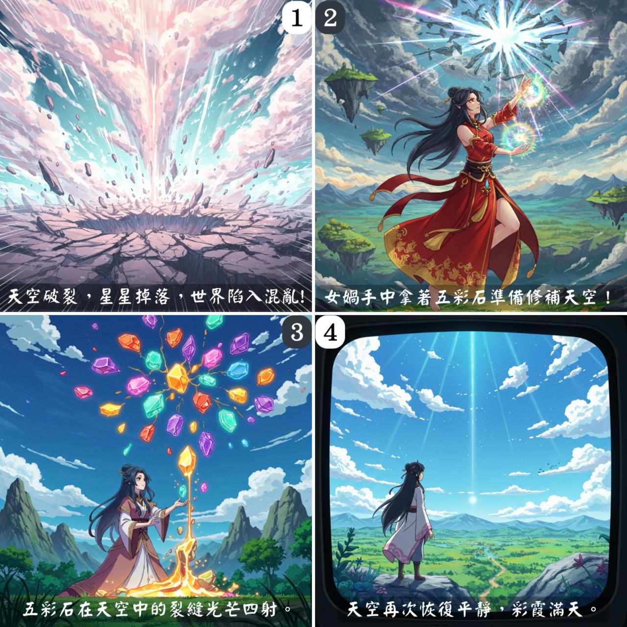 人工智能生成作品 (四格漫畫)